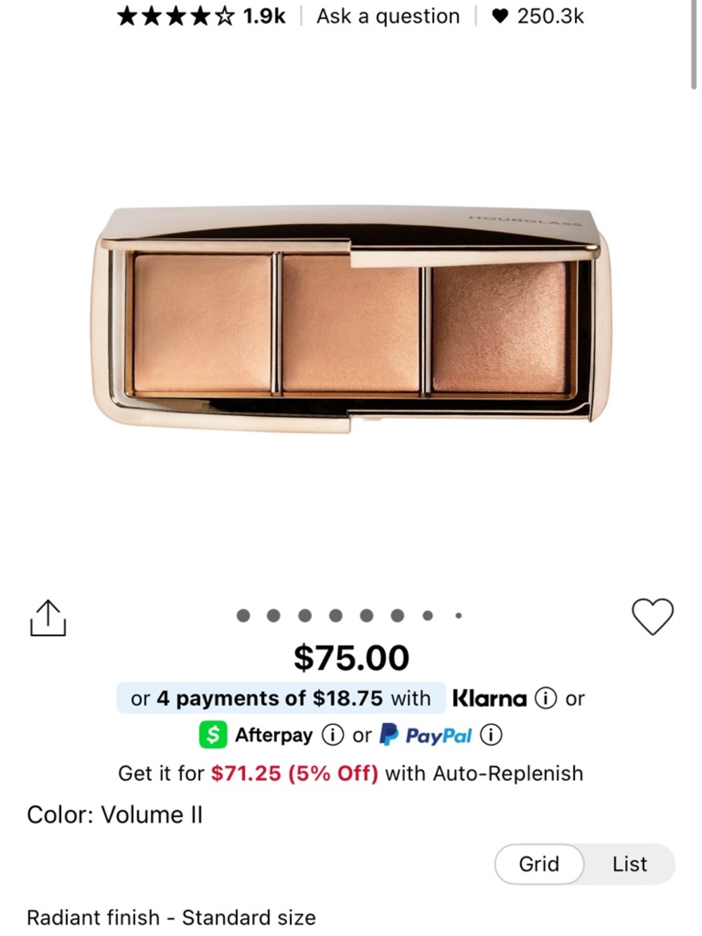 Hourglass Ambient Lighting Palette Volume 2